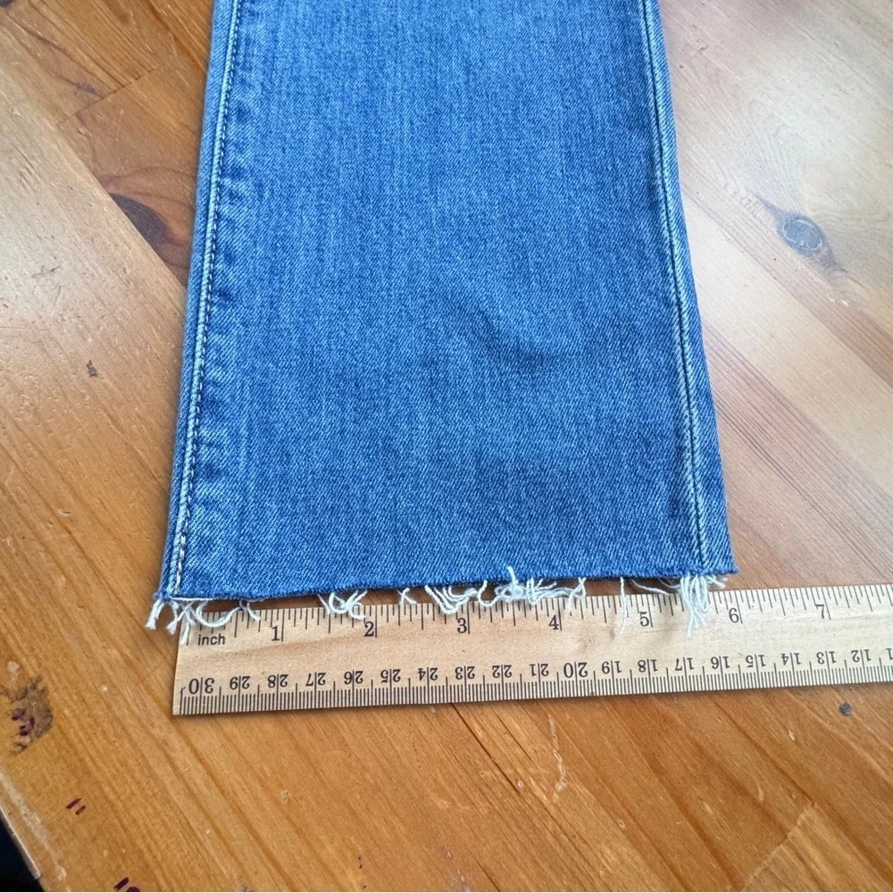 AG Adriano Goldschmied the Isabelle high rise straight cropped jeans size 27r - Picture 6 of 14